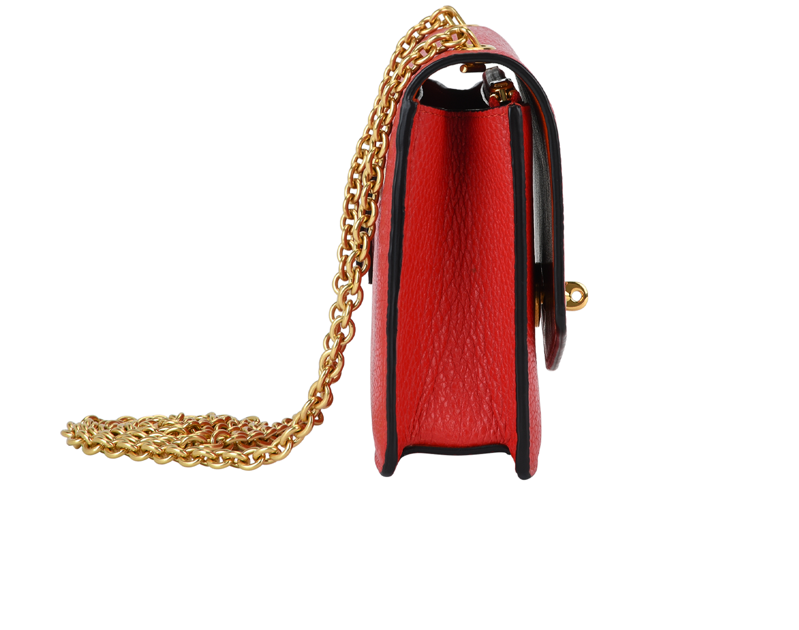 Small Darley, &pound;340, Handbags, Red, Leather, Side view